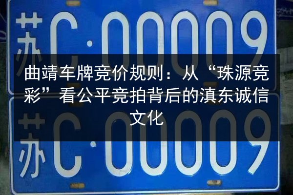 曲靖车牌竞价规则:从“珠源竞彩”看公平竞拍背后的滇东诚信文化 第3张 曲靖车牌竞价规则:从“珠源竞彩”看公平竞拍背后的滇东诚信文化 第3张
