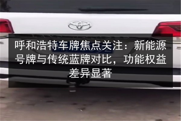 呼和浩特车牌焦点关注：新能源号牌与传统蓝牌对比，功能权益差异显著 第2张