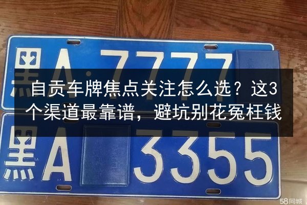 自贡车牌焦点关注怎么选？这3个渠道最靠谱，避坑别花冤枉钱 第3张