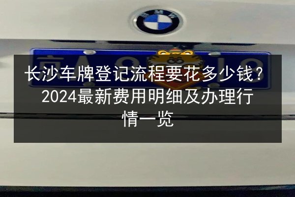 长沙车牌登记流程要花多少钱？2024最新费用明细及办理行情一览 第3张