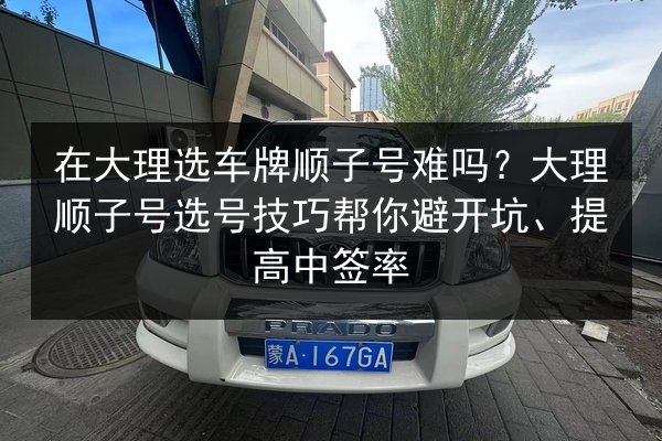 在大理选车牌顺子号难吗?大理顺子号选号技巧帮你避开坑、提高中签率 第3张 在大理选车牌顺子号难吗?大理顺子号选号技巧帮你避开坑、提高中签率 第3张