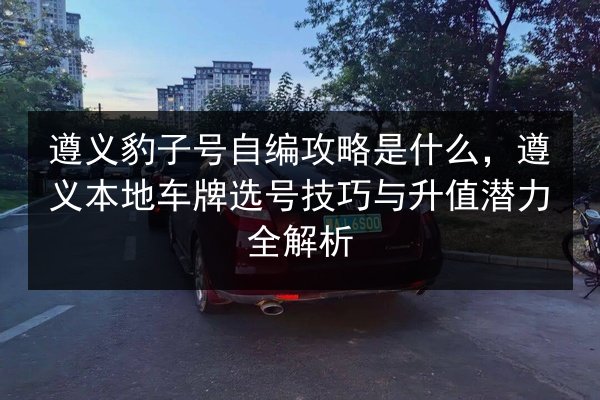 遵义豹子号自编攻略是什么,遵义本地车牌选号技巧与升值潜力全解析 第2张 遵义豹子号自编攻略是什么,遵义本地车牌选号技巧与升值潜力全解析 第2张
