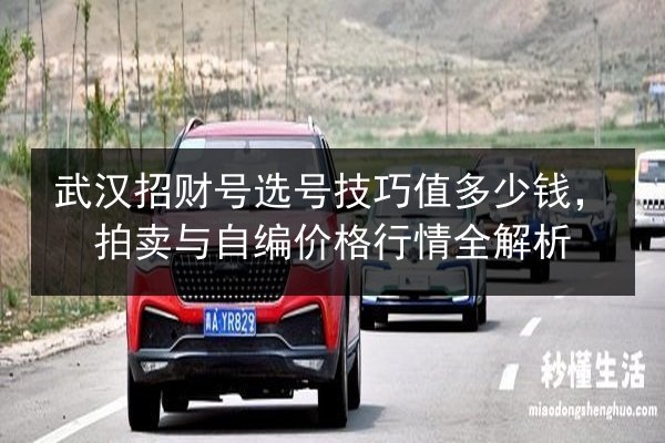 武汉招财号选号技巧值多少钱，拍卖与自编价格行情全解析