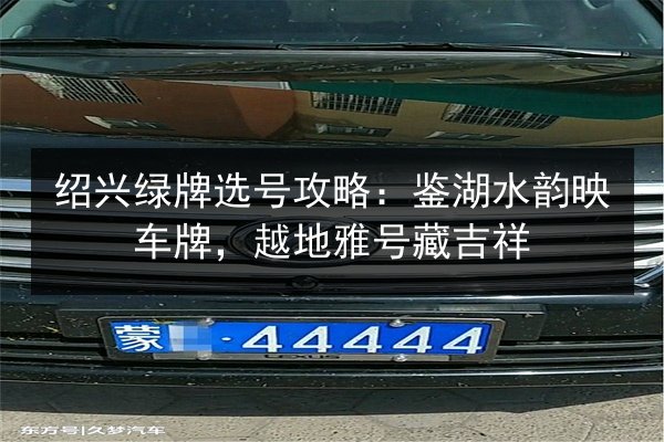 绍兴绿牌选号攻略：鉴湖水韵映车牌，越地雅号藏吉祥 第2张