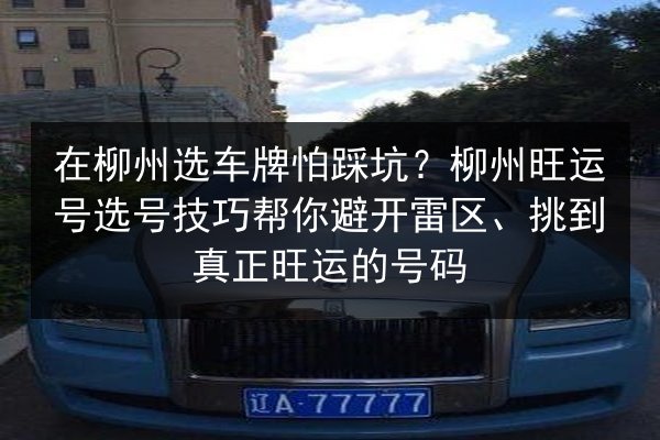 在柳州选车牌怕踩坑?柳州旺运号选号技巧帮你避开雷区、挑到真正旺运的号码 第2张 在柳州选车牌怕踩坑?柳州旺运号选号技巧帮你避开雷区、挑到真正旺运的号码 第2张