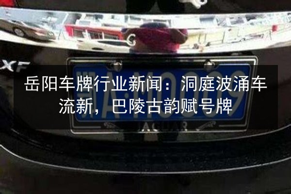 岳阳车牌行业新闻：洞庭波涌车流新，巴陵古韵赋号牌