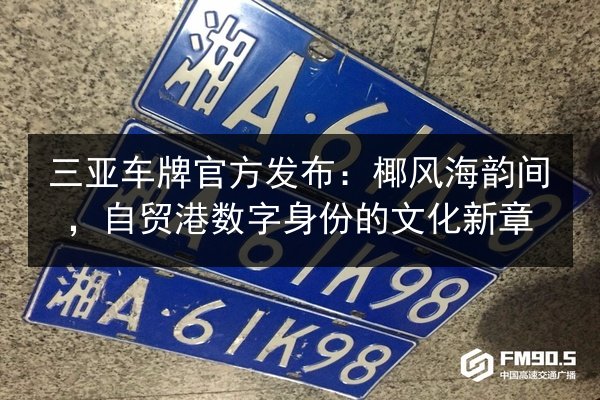 三亚车牌官方发布:椰风海韵间,自贸港数字身份的文化新章 第2张 三亚车牌官方发布:椰风海韵间,自贸港数字身份的文化新章 第2张