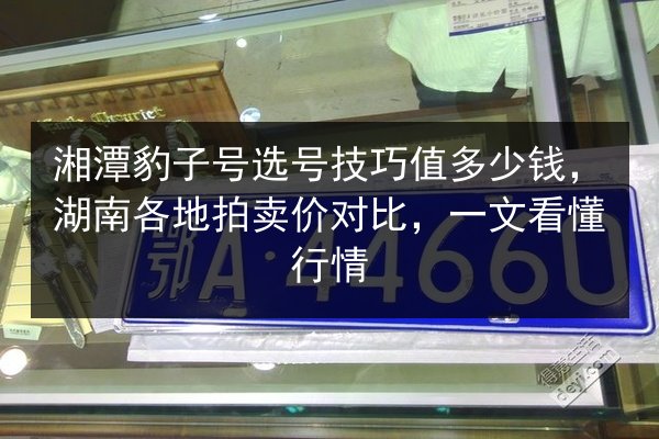 湘潭豹子号选号技巧值多少钱,湖南各地拍卖价对比,一文看懂行情 第3张 湘潭豹子号选号技巧值多少钱,湖南各地拍卖价对比,一文看懂行情 第3张