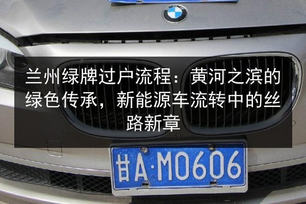 兰州绿牌过户流程：黄河之滨的绿色传承，新能源车流转中的丝路新章