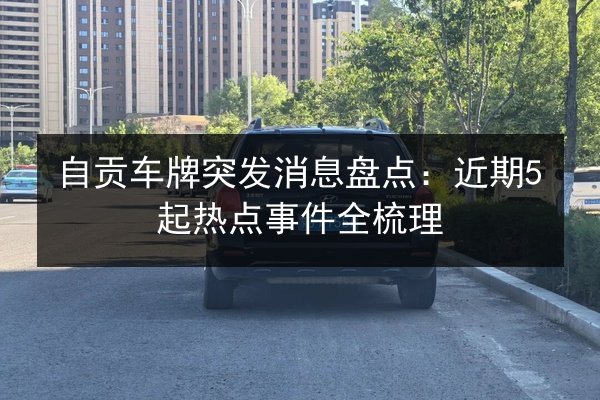 自贡车牌突发消息盘点：近期5起热点事件全梳理