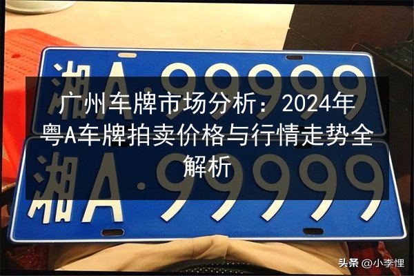 广州车牌市场分析:2024年粤A车牌拍卖价格与行情走势全解析 第2张 广州车牌市场分析:2024年粤A车牌拍卖价格与行情走势全解析 第2张