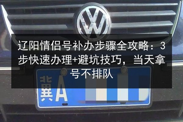 辽阳情侣号补办步骤全攻略:3步快速办理+避坑技巧,当天拿号不排队 第2张 辽阳情侣号补办步骤全攻略:3步快速办理+避坑技巧,当天拿号不排队 第2张