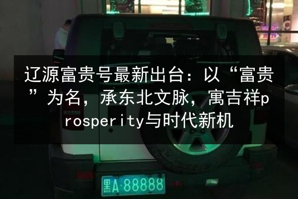 辽源富贵号最新出台:以“富贵”为名,承东北文脉,寓吉祥prosperity与时代新机 第2张 辽源富贵号最新出台:以“富贵”为名,承东北文脉,寓吉祥prosperity与时代新机 第2张