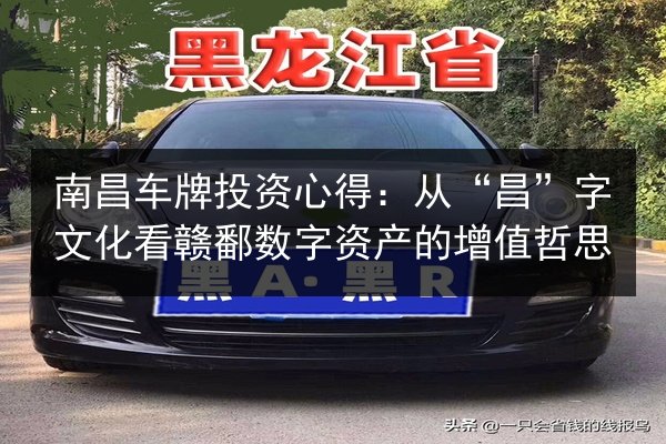 南昌车牌投资心得：从“昌”字文化看赣鄱数字资产的增值哲思