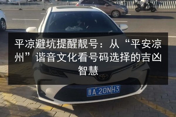 平凉避坑提醒靓号:从“平安凉州”谐音文化看号码选择的吉凶智慧 第2张 平凉避坑提醒靓号:从“平安凉州”谐音文化看号码选择的吉凶智慧 第2张