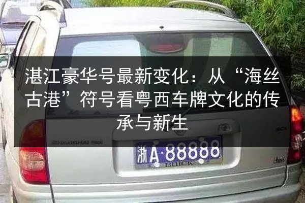 湛江豪华号最新变化：从“海丝古港”符号看粤西车牌文化的传承与新生