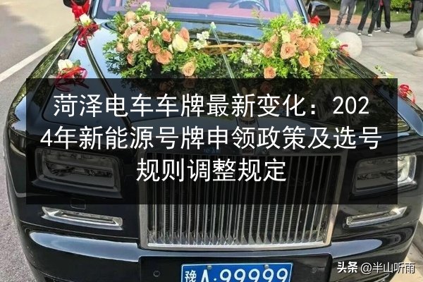 菏泽电车车牌最新变化：2024年新能源号牌申领政策及选号规则调整规定 第2张