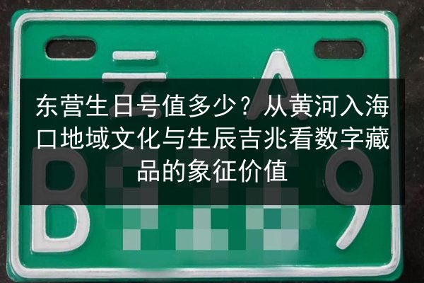 东营生日号值多少?从黄河入海口地域文化与生辰吉兆看数字藏品的象征价值 第3张 东营生日号值多少?从黄河入海口地域文化与生辰吉兆看数字藏品的象征价值 第3张