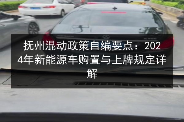 抚州混动政策自编要点:2024年新能源车购置与上牌规定详解 第3张 抚州混动政策自编要点:2024年新能源车购置与上牌规定详解 第3张