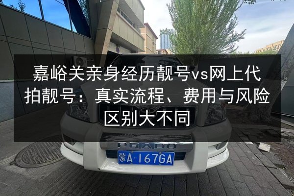 嘉峪关亲身经历靓号vs网上代拍靓号:真实流程、费用与风险区别大不同 第1张 嘉峪关亲身经历靓号vs网上代拍靓号:真实流程、费用与风险区别大不同 第1张