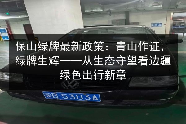 保山绿牌最新政策:青山作证,绿牌生辉——从生态守望看边疆绿色出行新章 第2张 保山绿牌最新政策:青山作证,绿牌生辉——从生态守望看边疆绿色出行新章 第2张