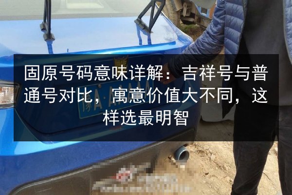 固原号码意味详解:吉祥号与普通号对比,寓意价值大不同,这样选最明智 第3张 固原号码意味详解:吉祥号与普通号对比,寓意价值大不同,这样选最明智 第3张