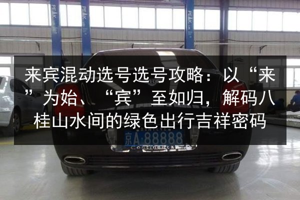 来宾混动选号选号攻略:以“来”为始、“宾”至如归,解码八桂山水间的绿色出行吉祥密码 第1张 来宾混动选号选号攻略:以“来”为始、“宾”至如归,解码八桂山水间的绿色出行吉祥密码 第1张