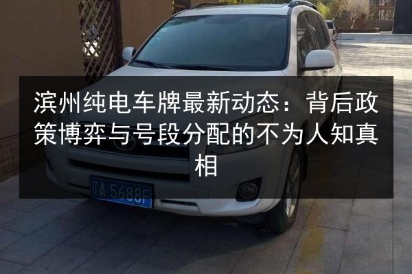 滨州纯电车牌最新动态:背后政策博弈与号段分配的不为人知真相 第2张 滨州纯电车牌最新动态:背后政策博弈与号段分配的不为人知真相 第2张