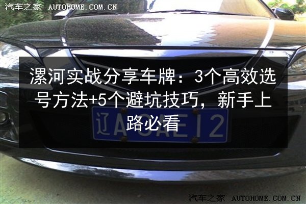 漯河实战分享车牌:3个高效选号方法+5个避坑技巧,新手上路必看 第2张 漯河实战分享车牌:3个高效选号方法+5个避坑技巧,新手上路必看 第2张