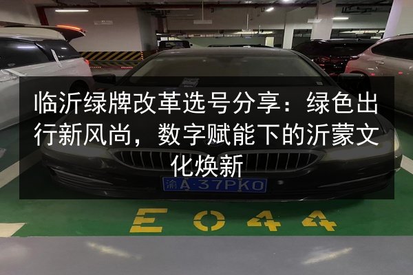 临沂绿牌改革选号分享:绿色出行新风尚,数字赋能下的沂蒙文化焕新 第3张 临沂绿牌改革选号分享:绿色出行新风尚,数字赋能下的沂蒙文化焕新 第3张