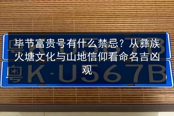 毕节富贵号有什么禁忌?从彝族火塘文化与山地信仰看命名吉凶观 第3张 毕节富贵号有什么禁忌?从彝族火塘文化与山地信仰看命名吉凶观 第3张
