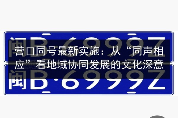 营口同号最新实施：从“同声相应”看地域协同发展的文化深意 第2张