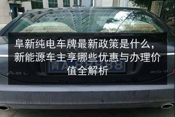 阜新纯电车牌最新政策是什么,新能源车主享哪些优惠与办理价值全解析 第3张 阜新纯电车牌最新政策是什么,新能源车主享哪些优惠与办理价值全解析 第3张
