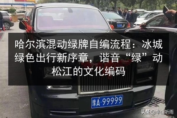 哈尔滨混动绿牌自编流程：冰城绿色出行新序章，谐音“绿”动松江的文化编码