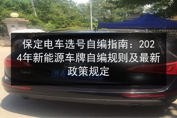 保定电车选号自编指南:2024年新能源车牌自编规则及最新政策规定 第2张 保定电车选号自编指南:2024年新能源车牌自编规则及最新政策规定 第2张