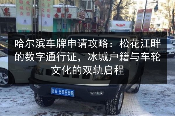 哈尔滨车牌申请攻略:松花江畔的数字通行证,冰城户籍与车轮文化的双轨启程 第2张 哈尔滨车牌申请攻略:松花江畔的数字通行证,冰城户籍与车轮文化的双轨启程 第2张