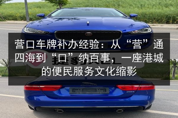 营口车牌补办经验：从“营”通四海到“口”纳百事，一座港城的便民服务文化缩影