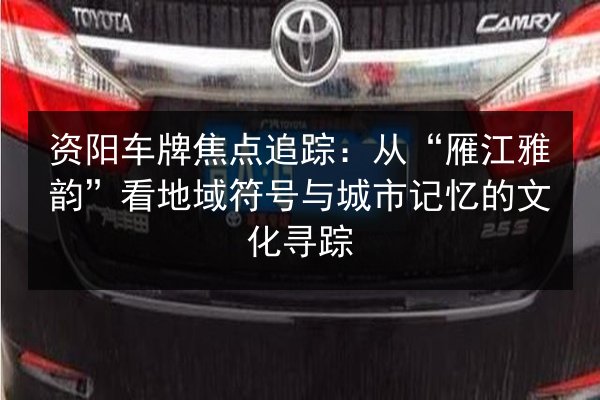 资阳车牌焦点追踪：从“雁江雅韵”看地域符号与城市记忆的文化寻踪