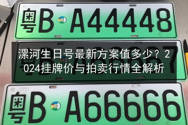 漯河生日号最新方案值多少?2024挂牌价与拍卖行情全解析 第3张 漯河生日号最新方案值多少?2024挂牌价与拍卖行情全解析 第3张