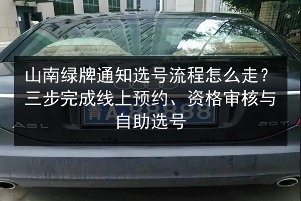 山南绿牌通知选号流程怎么走？三步完成线上预约、资格审核与自助选号