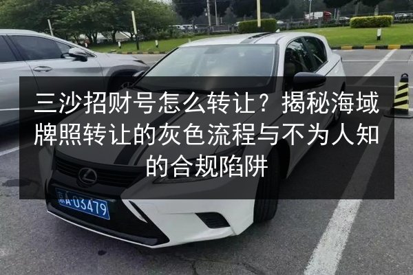 三沙招财号怎么转让?揭秘海域牌照转让的灰色流程与不为人知的合规陷阱 第2张 三沙招财号怎么转让?揭秘海域牌照转让的灰色流程与不为人知的合规陷阱 第2张