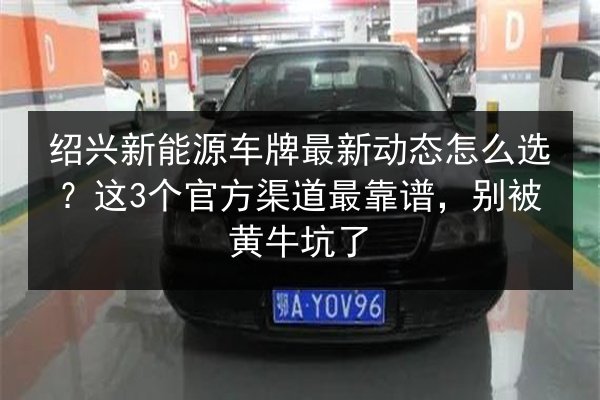 绍兴新能源车牌最新动态怎么选？这3个官方渠道最靠谱，别被黄牛坑了