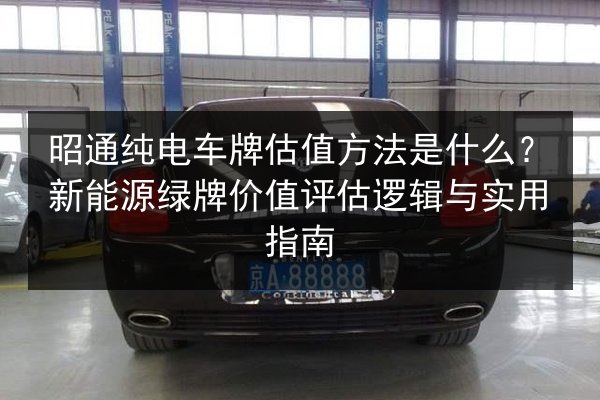 昭通纯电车牌估值方法是什么？新能源绿牌价值评估逻辑与实用指南 第3张