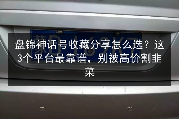 盘锦神话号收藏分享怎么选？这3个平台最靠谱，别被高价割韭菜