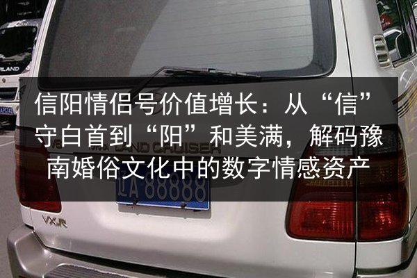 信阳情侣号价值增长：从“信”守白首到“阳”和美满，解码豫南婚俗文化中的数字情感资产 第2张