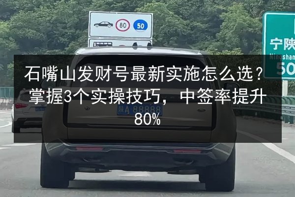 石嘴山发财号最新实施怎么选？掌握3个实操技巧，中签率提升80%