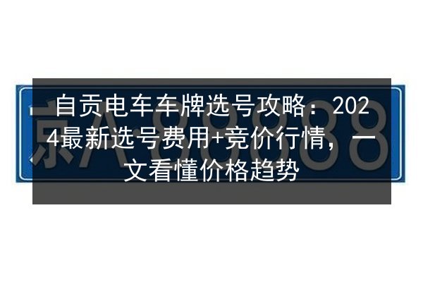自贡电车车牌选号攻略:2024最新选号费用+竞价行情,一文看懂价格趋势 第2张 自贡电车车牌选号攻略:2024最新选号费用+竞价行情,一文看懂价格趋势 第2张