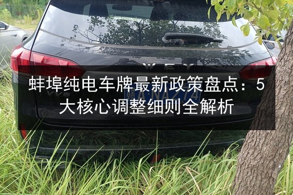 蚌埠纯电车牌最新政策盘点:5大核心调整细则全解析 第3张 蚌埠纯电车牌最新政策盘点:5大核心调整细则全解析 第3张