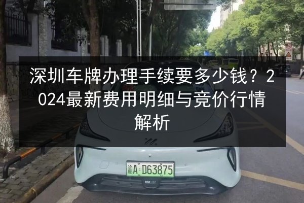 深圳车牌办理手续要多少钱？2024最新费用明细与竞价行情解析