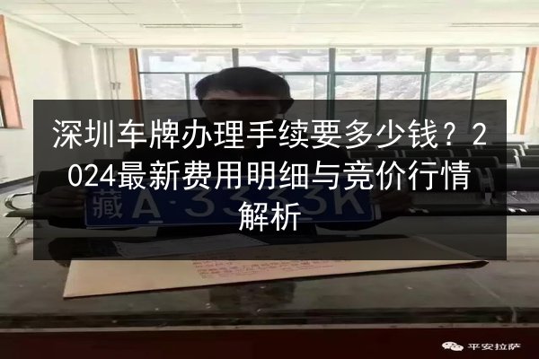 深圳车牌办理手续要多少钱?2024最新费用明细与竞价行情解析 第3张 深圳车牌办理手续要多少钱?2024最新费用明细与竞价行情解析 第3张